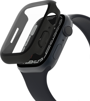 Etui Belkin ScreenForce TemperedCurve 2-in-1 do Apple Watch 44/45 mm Black (OVG004ZZBK-REV)