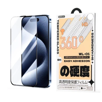 Захисне скло на екран для Apple iPhone 15 Pro Remax WL-01 Future Ultra-soft Series Повноекранне Жировідштовхуюче 9H 3D Black