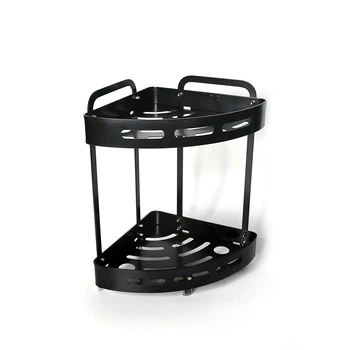 Полиця двоярусна Homax матова чорна 24x24x36 см (EBA-3520 BL)