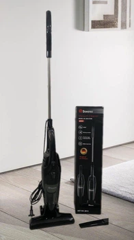Вертикальний пилосос Domotec MS-8709B 2-в-1, 600 Вт, циклонна система, HEPA-фільтр, контейнер 1 л, для підлоги, меблів та вузьких місць