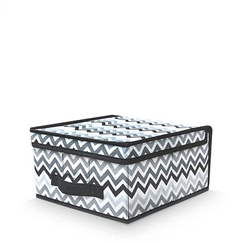 Короб для хранения Handy Home Zigzag черно-белый 30x28x15 см (ZSH-02)
