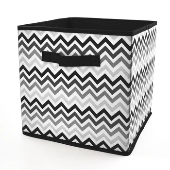 Короб для хранения Handy Home Zigzag черно-белый 30x30x30 см (ZSH-04)