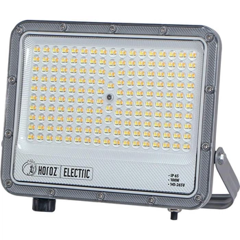 Прожектор Horoz Electric світлодіодний "MARGAY-100 3CCT" 100W 3000 K 4500 К 6000 К сірий