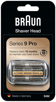 Блок+сітка Braun Series 9 Pro 94M Сріблястий