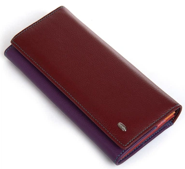 Женский кожаный кошелек Dr.Bond WRS-501-2 бордовый