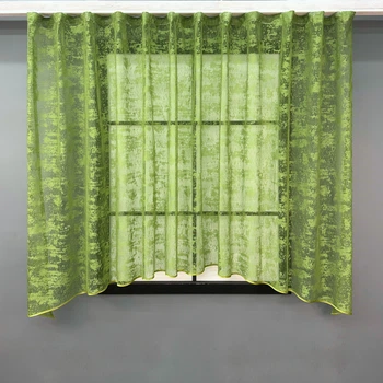 Кухонная арка VR-Textil № 1663т жаккард «Мрамор Al-1» оливковый 280х170 см (51-231)
