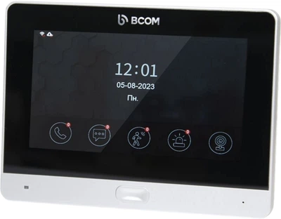 Wi-Fi видеодомофон 7" BCOM BD-760FHD/T с поддержкой Tuya Smart Silver (248878)