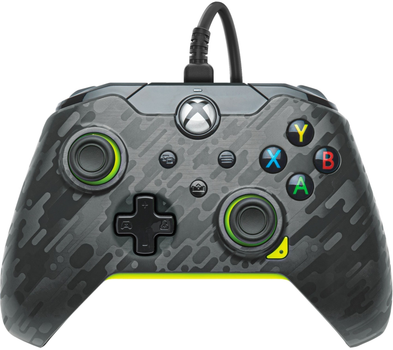 Kontroler przewodowy PDP Electric do Xbox Series/Xbox One/PC Carbon-Green (049-012-CMGY) (955555911926986) - Outlet