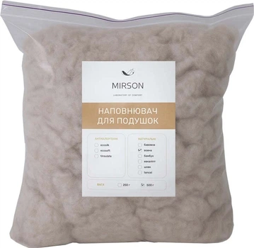 Наполнитель для подушек MirSon Шерсть овечья Украина 1 кг (2200011137162)