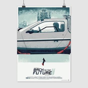 Постер Назад в будущее Ⅱ (часть 2 из 3), Back to the future, A2 60×43 см (id2331)