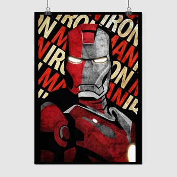 Постер Железный Человек, Iron Man, супергеройский постер, Мстители, Тони Старк, A3 42×30 см (id0205)