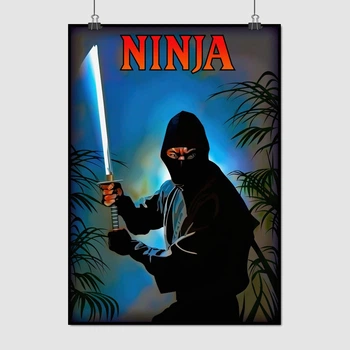 Постер Ниндзя, ретропостер, Ninja, A3 42×30 см (id1597)