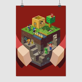 Постер Майнкрафт, Minecraft, A3 42×30 см (id0235)