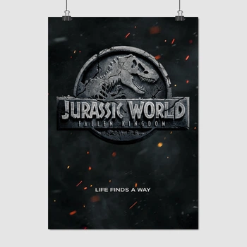 Постер Мир Юрского Периода, лого, Jurassic World, A3 42×30 см (id4080)