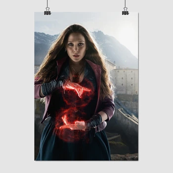 Постер Алая Ведьма, Ванда, Элизабет Олсен, Wanda Maximoff, A3 42×30 см (id0289)