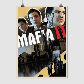 Постер Мафія 2, головні персонажі, Mafia Ⅱ, A3 42×30 см (id3895)