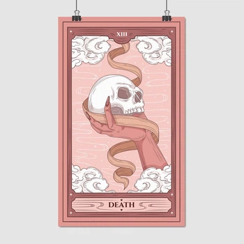 Постер Смерть, карта Таро, 13 - Death, A3 42×25 см (id6146)