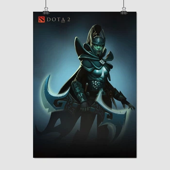 Постер Дота 2, Призрачная Убийца Мортред, Dota 2, Phantom Assassin, Mortred, плакат для геймера, A3 42×30 см (id2030)