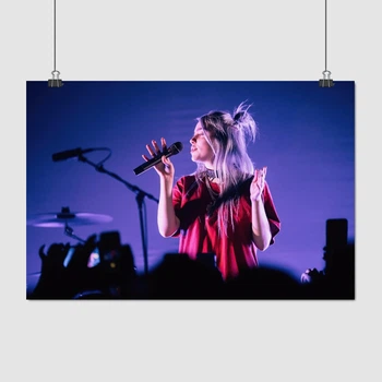 Постер Билли Айлиш на сцене, Billie Eilish, A3 28×42 см (id6883)