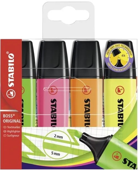 Набір маркерів Stabilo Boss Original Multicolour 4 шт (4006381215695)
