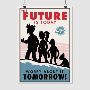 Постер Футурама, Futurama, Future is today, A3 42×30 см (id1804)