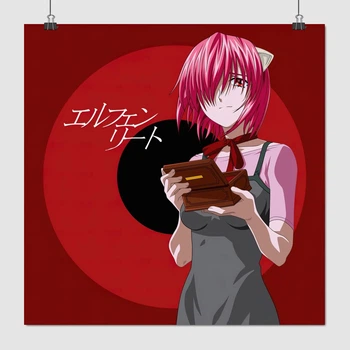 Постер Эльфийская песнь, Elfen Lied, Lucy/Nyu, A3 30×30 см (id5267)