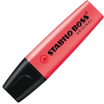 Набір маркерів Stabilo Boss Original 10 шт Червоний (4006381215756)