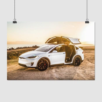 Постер Тесла Модель Х, Tesla Model X, A3 28×42 см (id3778)