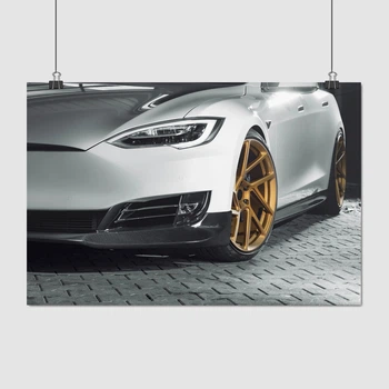 Постер Тесла, Tesla, Model S, A3 28×42 см (id4161)