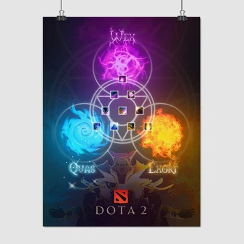 Постер Дота 2, Инвокер, Carl the Invoker, Dota 2, плакат для геймера, A3 40×30 см (id2319)