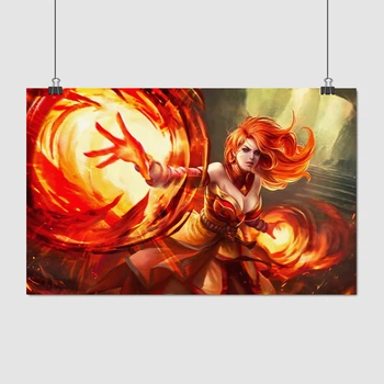 Постер Дота 2, Лина, Lina, Dota 2, плакат для геймера, A3 26×42 см (id2029)