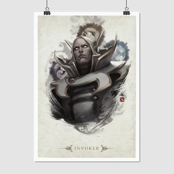 Постер Дота 2, Инвокер, Carl the Invoker, Dota 2, плакат для геймера, A3 42×30 см (id2322)