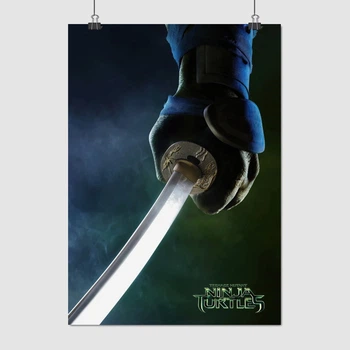 Постер Черепашки-ниндзя, Леонардо, Ninja Turtles, TMNT (2014), A3 42×30 см (id2593)