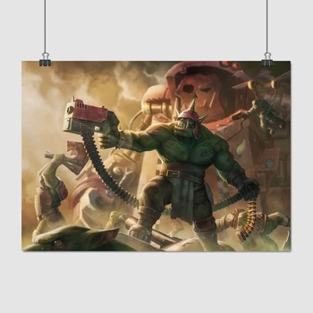 Постер Вархаммер 40000, Орки, Warhammer 40k, Orks, Waaagh!, A3 30×42 см (id1316)