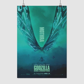 Постер Ґодзілла, кайдзю Мотра, Mothra, Godzilla 2 (2019), A3 42×29 см (id3747)