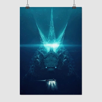 Постер Годзилла под водой, Godzilla, A3 42×30 см (id1265)