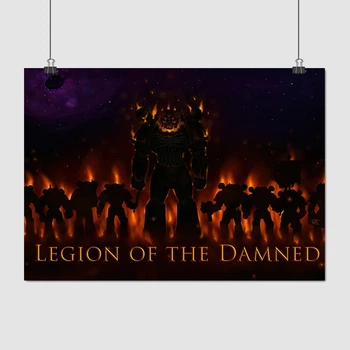 Постер Вархаммер 40000, Легион Проклятых, Legion Of The Damned, Warhammer 40000, A2 43×60 см (id1325)