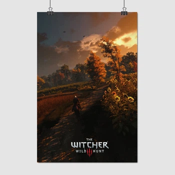 Постер Відьмак Геральт, Плотва і соняшники, Witcher 3, A3 42×28 см (id4017)