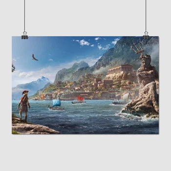 Постер Кредо ассасина: Одиссея, Assassin's Creed: Odyssey, плакат для геймера, A3 42×28 см (id4693)