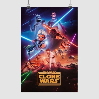 Постер Звёздные войны: Войны клонов, Star Wars: Clone Wars, мультсериал, A3 42×28 см (id0183)
