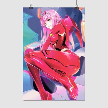 Постер Милый во Франкcе, Код 002, Ноль Два, Darling in the Franxx, Zero Two, A3 42×28 см (id5229)
