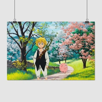 Постер Семь смертных грехов, Seven Deadly Sins, Nanatsu no Taizai, A3 28×42 см (id5374)