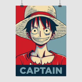 Постер Великий Куш, Ван Піс, Монкі Д. Луффі, One Piece, Captain, аніме постер, A3 42×30 см (id3587)