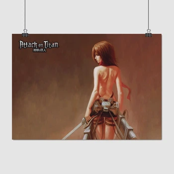 Постер Атака на титанов, Микаса Аккерман, Attack on Titans, A3 30×42 см (id0479)