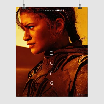 Постер Дюна 2, фремен Чані, Зендея, Dune 2 (2024), A3 37×30 см (id6466)