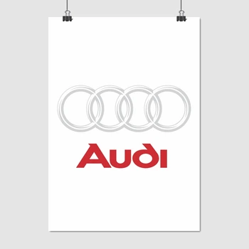 Постер Лого Audi, A3 42×30 см (id6781)