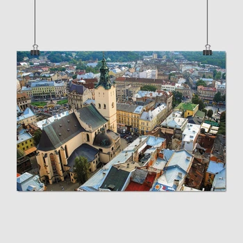 Постер Львов, Латинский собор, Cathedral Basilica of the Assumption, Lviv, A3 28×42 см (id0223)