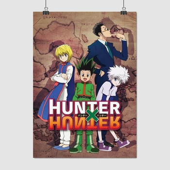 Постер Охотник на Охотника, аниме, Hunter x Hunter, A3 42×30 см (id5309)