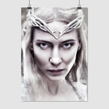 Постер Властелин колец, эльфийка Галадриэль (Кейт Бланшетт), Lord Of The Rings, A3 42×30 см (id2691)