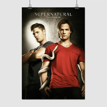 Постер Сверхъестественное, Винчестеры и змей на руке, Supernatural, A3 42×29 см (id1526)